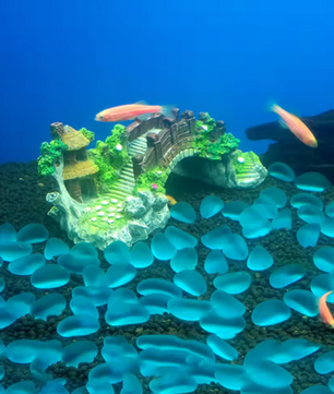 Aquarium Brug Decoratie – Realistische Resin Landschap Ornament voor Vissentank