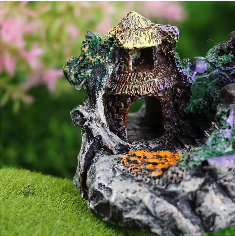 Aquarium Brug Decoratie – Realistische Resin Landschap Ornament voor Vissentank