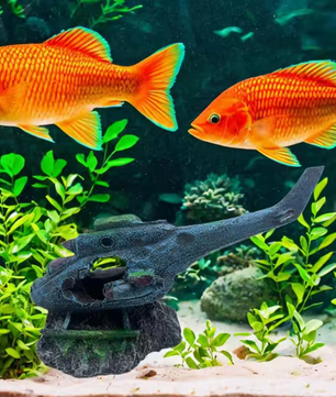 Aquarium Vliegtuig Wrak Decoratie – Hars Gezonken Ornament