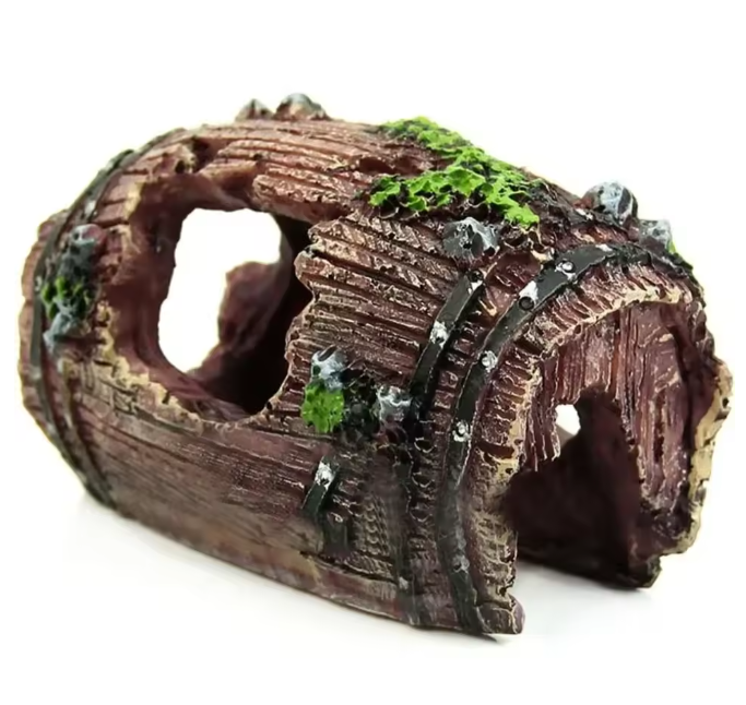 Aquarium Wijnvat Decoratie – Schuilgrot Ornament voor Vissen en Reptielen