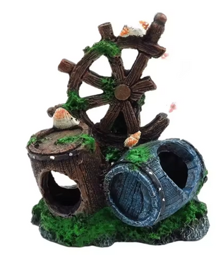 Aquarium Wijnvat Decoratie – Schuilgrot Ornament voor Vissen en Reptielen