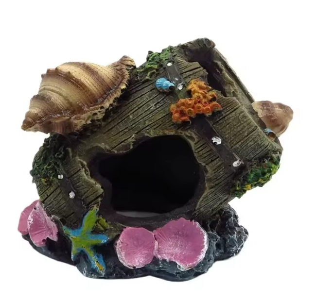 Aquarium Wijnvat Decoratie – Schuilgrot Ornament voor Vissen en Reptielen