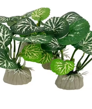 Aquarium Kunstplant Decoratie – Realistische Waterplant met Verzwaringsbasis voor Vissentank