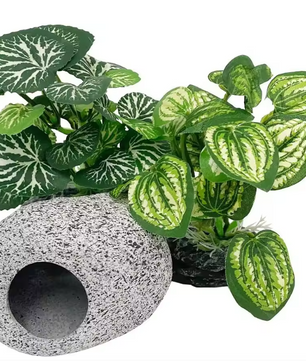 Aquarium Kunstplant Decoratie – Realistische Waterplant met Verzwaringsbasis voor Vissentank