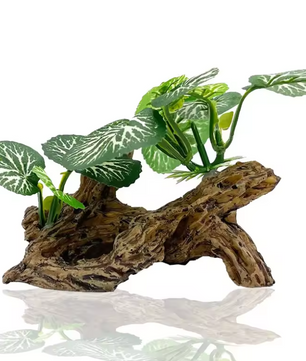 Aquarium Kunstplant Decoratie – Realistische Waterplant met Verzwaringsbasis voor Vissentank