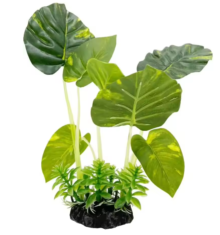 Aquarium Kunstplant Decoratie – Realistische Waterplant met Verzwaringsbasis voor Vissentank