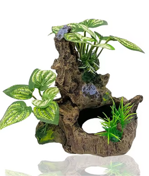 Aquarium Kunstplant Decoratie – Realistische Waterplant met Verzwaringsbasis voor Vissentank