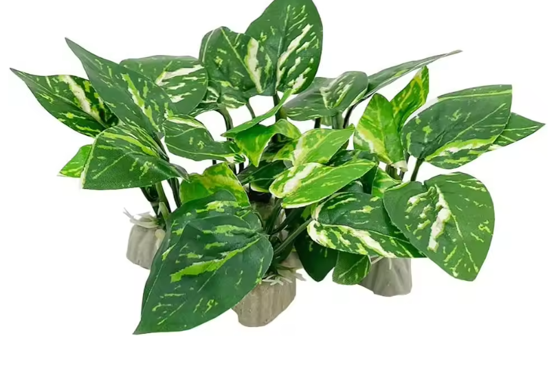 Aquarium Kunstplant Decoratie – Realistische Waterplant met Verzwaringsbasis voor Vissentank