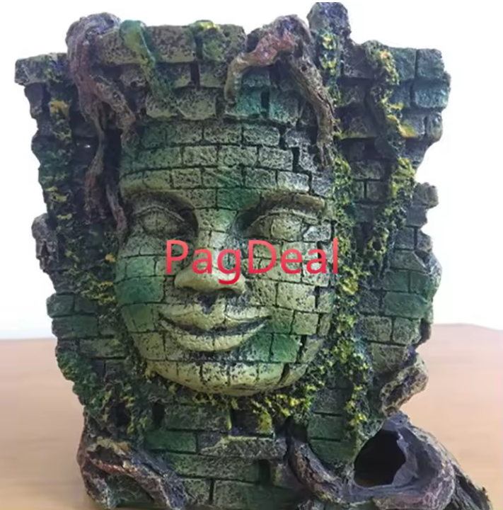 Aquarium Tempel Decoratie – Boeddha Muur Hars Ornament