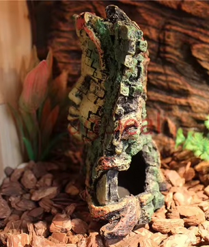 Aquarium Tempel Decoratie – Boeddha Muur Hars Ornament