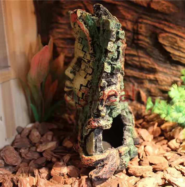 Aquarium Tempel Decoratie – Boeddha Muur Hars Ornament