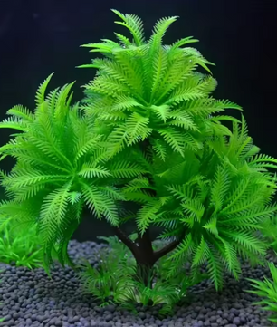 Aquarium Kokosboom Kunstplant – Tropische Decoratie met Zeewier voor Vissentank