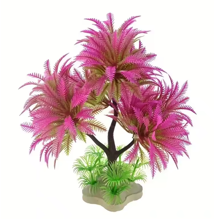 Aquarium Kokosboom Kunstplant – Tropische Decoratie met Zeewier voor Vissentank