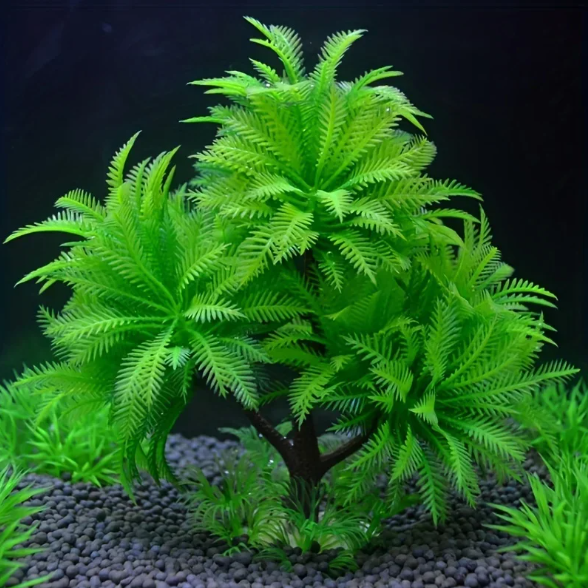 Aquarium Kokosboom Kunstplant – Tropische Decoratie met Zeewier voor Vissentank