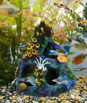 Kunstmatige Koraalrif Aquarium Decoratie – Veelkleurig Hars Ornament