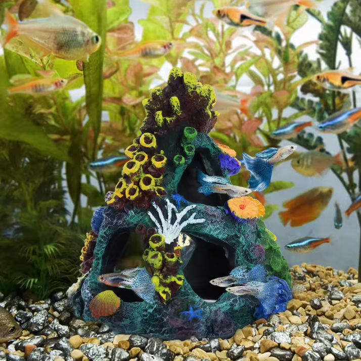 Kunstmatige Koraalrif Aquarium Decoratie – Veelkleurig Hars Ornament