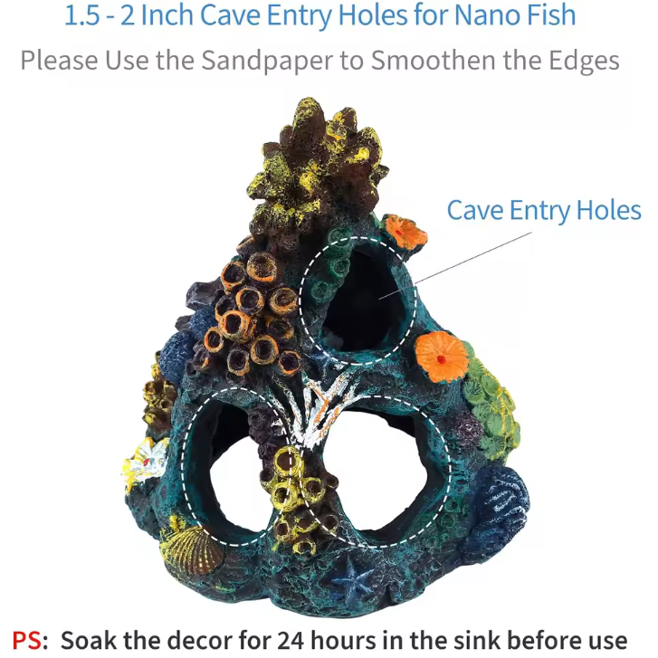 Kunstmatige Koraalrif Aquarium Decoratie – Veelkleurig Hars Ornament