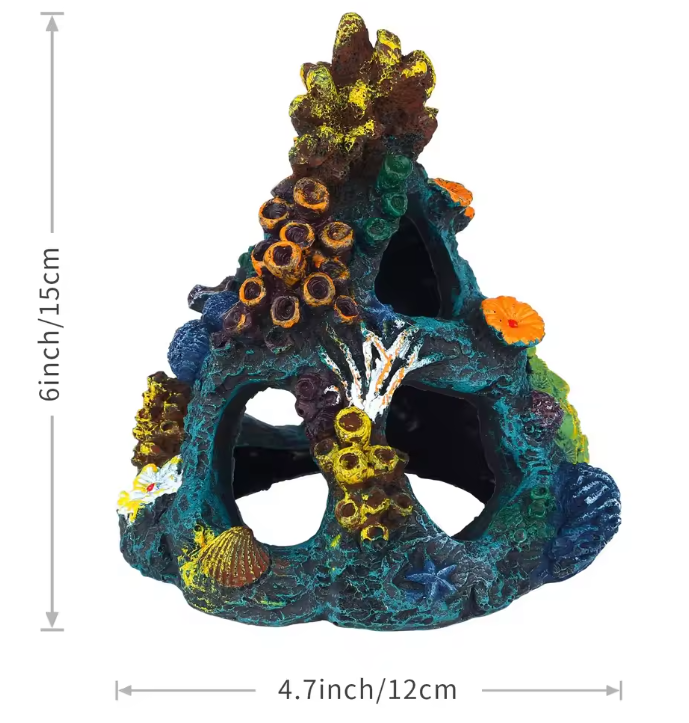 Kunstmatige Koraalrif Aquarium Decoratie – Veelkleurig Hars Ornament