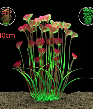 Aquarium Kunstplant met Keramische Basis – Realistische Waterplant voor Vissentank