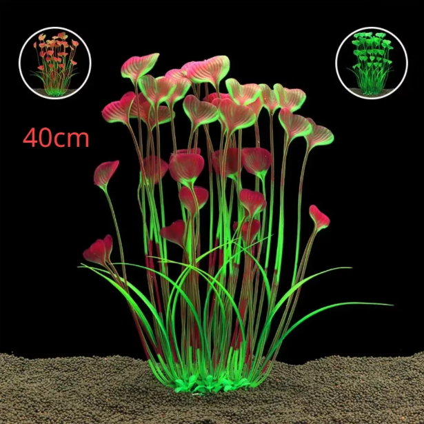 Aquarium Kunstplant met Keramische Basis – Realistische Waterplant voor Vissentank
