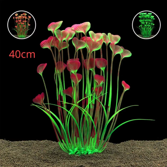Aquarium Kunstplant met Keramische Basis – Realistische Waterplant voor Vissentank