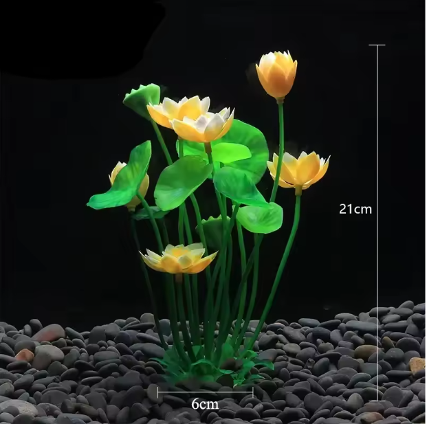 Aquarium Kunstplant met Keramische Basis – Realistische Waterplant voor Vissentank