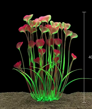 Aquarium Kunstplant met Keramische Basis – Realistische Waterplant voor Vissentank