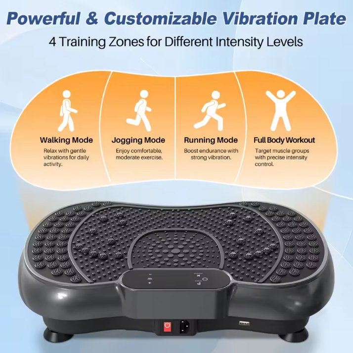 Trilplaat Fitness – 99 Niveaus Vibratie Trainer voor Thuis