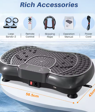 Trilplaat Fitness – 99 Niveaus Vibratie Trainer voor Thuis