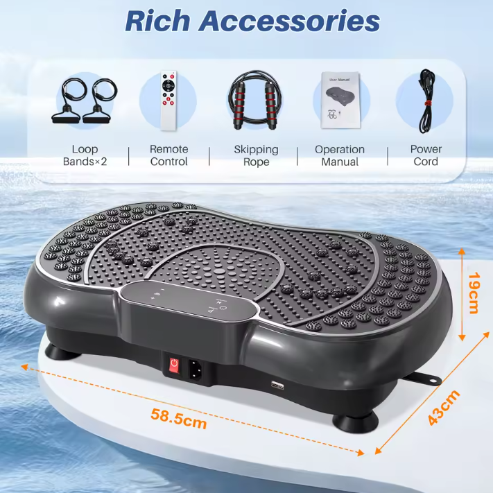 Trilplaat Fitness – 99 Niveaus Vibratie Trainer voor Thuis