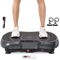 Vibratieplaat Fitness – 99 Standen Full Body Trainer met Weerstandsbanden & LED Display