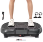 Vibratieplaat Fitness – 99 Standen Full Body Trainer met Weerstandsbanden & LED Display