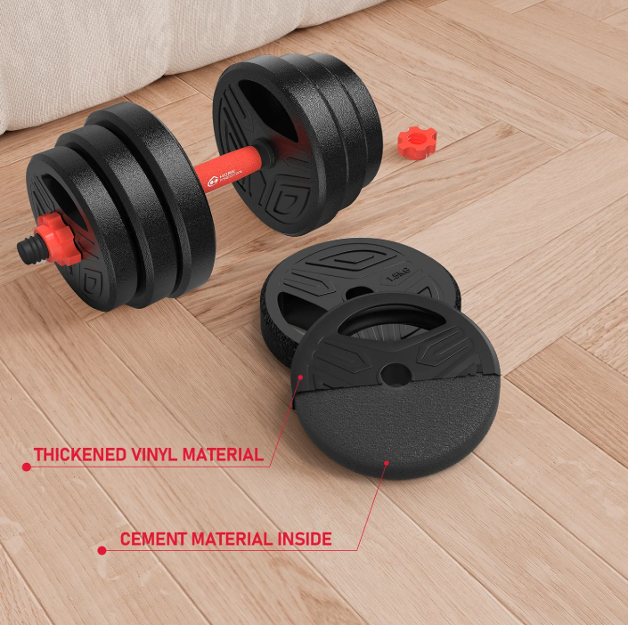 3-in-1 Dumbbell & Barbell Set 20kg – Verstelbare Gewichten Thuis Fitness