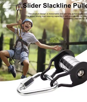 Slackline Katrol 5 Rollen – Stalen Kabelkatrol tot 200kg