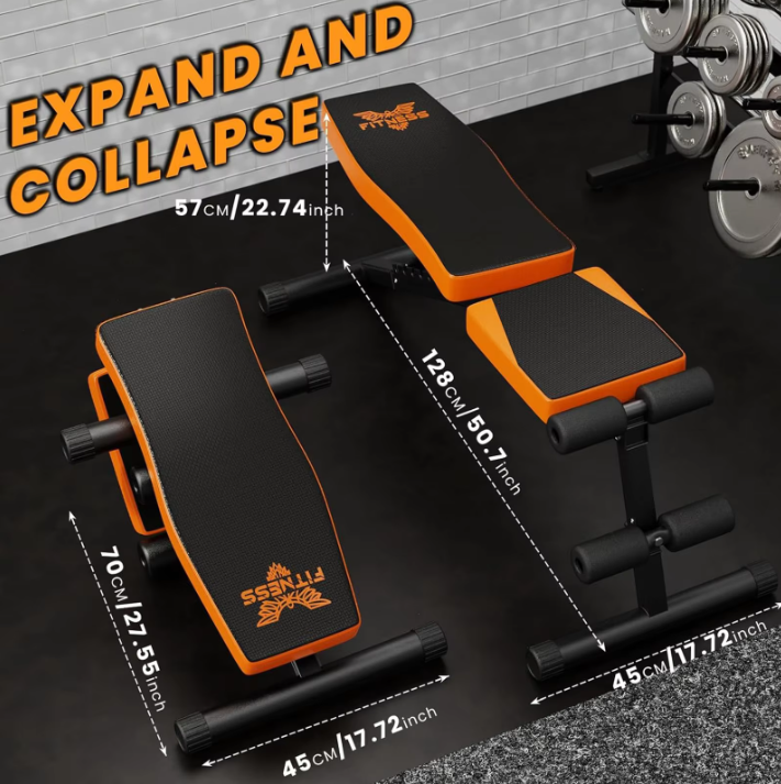 Opvouwbare Verstelbare Halterbank – Multifunctionele Trainingsbank 300kg