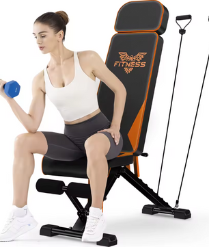 Verstelbare Halterbank met Weerstandsbanden – Full Body Training