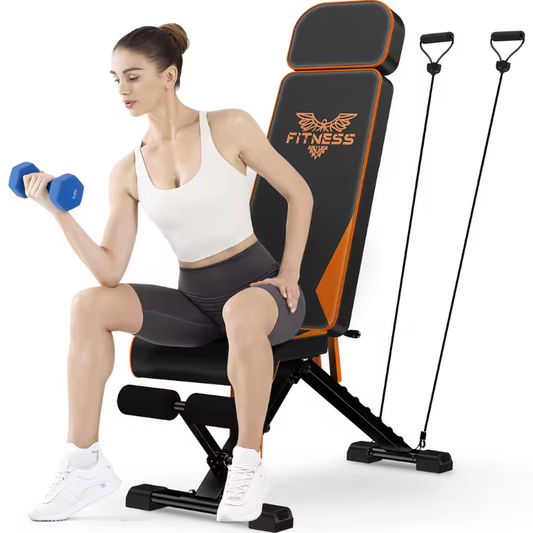 Verstelbare Halterbank met Weerstandsbanden – Full Body Training