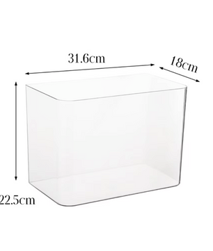 Transparant Aquarium met Deksel – Valbestendige Vissentank en Schildpadtank