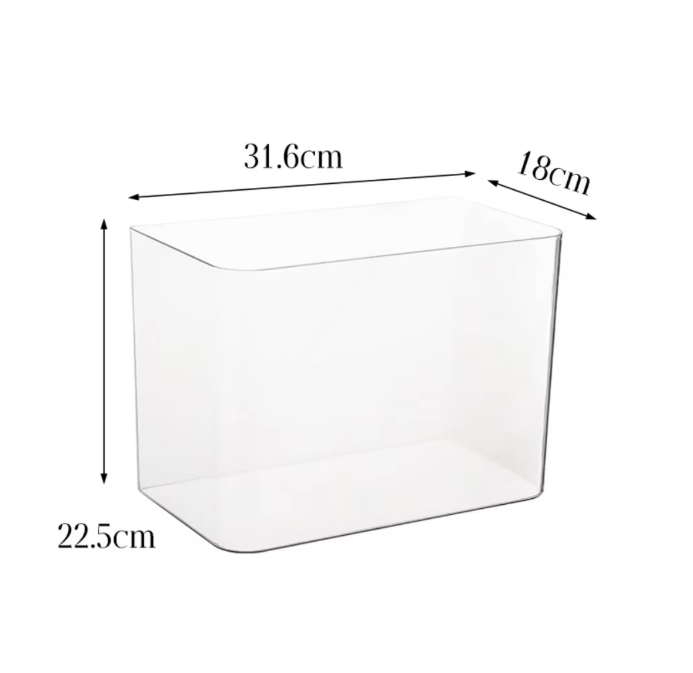 Transparant Aquarium met Deksel – Valbestendige Vissentank en Schildpadtank