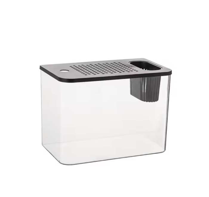 Transparant Aquarium met Deksel – Valbestendige Vissentank en Schildpadtank