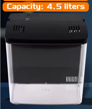 Mini Aquarium met Filter en LED – Zelfcirculerende Vissentank voor Bureau