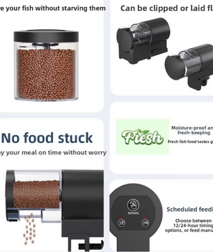 Automatische Aquarium Voeder 100 ml – Timer Visvoer Dispenser voor Aquarium