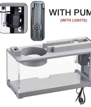 Micro Landschap Aquarium met Filter – Stille Waterstroom Desktop Vissentank