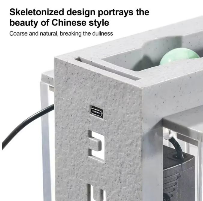 Micro Landschap Aquarium met Filter – Stille Waterstroom Desktop Vissentank