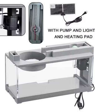 Micro Landschap Aquarium met Filter – Stille Waterstroom Desktop Vissentank