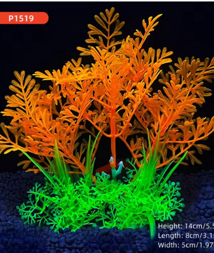 Aquarium Kunstplant 14 cm – Realistische Waterplant Decoratie voor Vissenkom en Aquarium