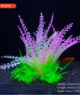 Aquarium Kunstplant 14 cm – Realistische Waterplant Decoratie voor Vissenkom en Aquarium