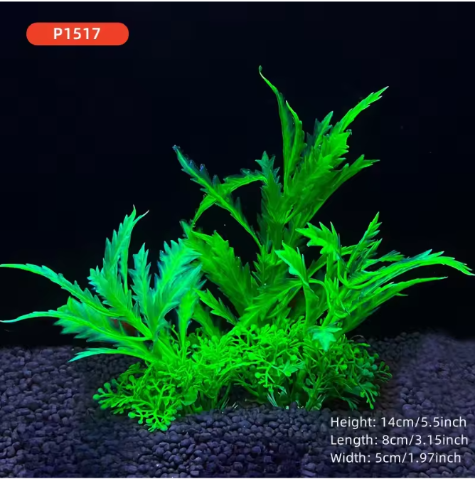 Aquarium Kunstplant 14 cm – Realistische Waterplant Decoratie voor Vissenkom en Aquarium