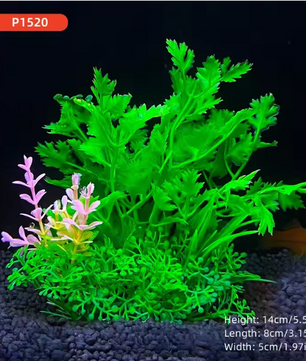 Aquarium Kunstplant 14 cm – Realistische Waterplant Decoratie voor Vissenkom en Aquarium