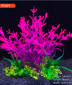 Aquarium Kunstplant 14 cm – Realistische Waterplant Decoratie voor Vissenkom en Aquarium